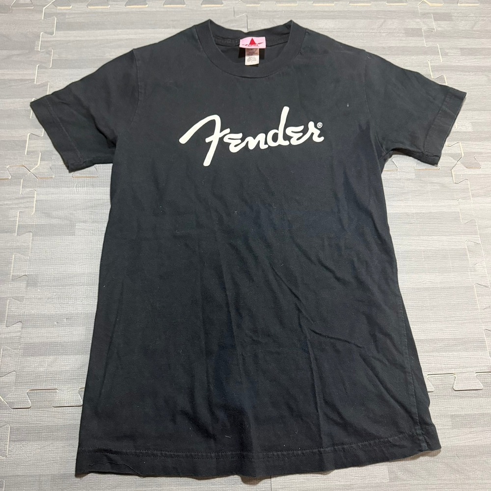 Fender Graphic Logo T-Shirt Size L Black Unisex Short Sleeve Tee